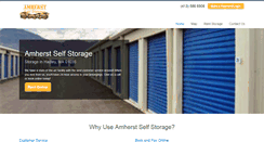 Desktop Screenshot of amherstselfstorage.com