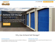 Tablet Screenshot of amherstselfstorage.com